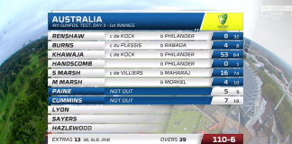 cricket scorecard