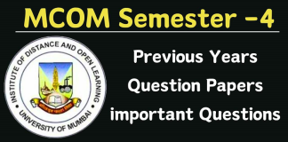 mcom question paper